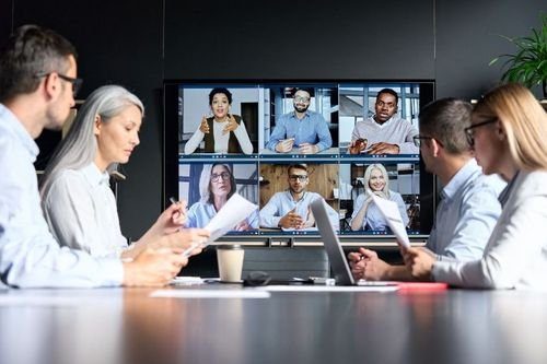 Business training session in a conference room